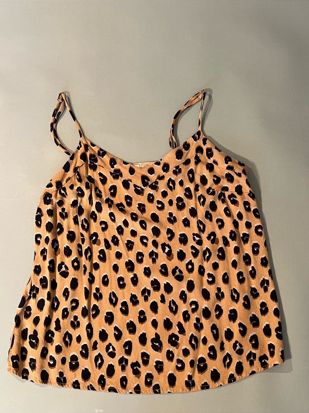 A New Day leopard print camisole top spaghetti strap animal cheetah camisole.